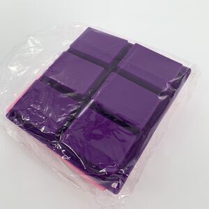 NWT 4 Pack Silicone Soap Molds Rectangle Soap 6 Cavities Silicone Pink Purple